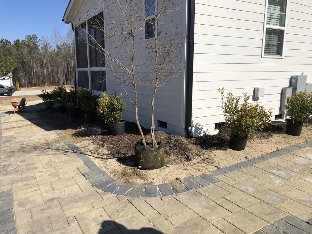 Local landscape installation in Holly Springs, NC by Stonetree Building Group