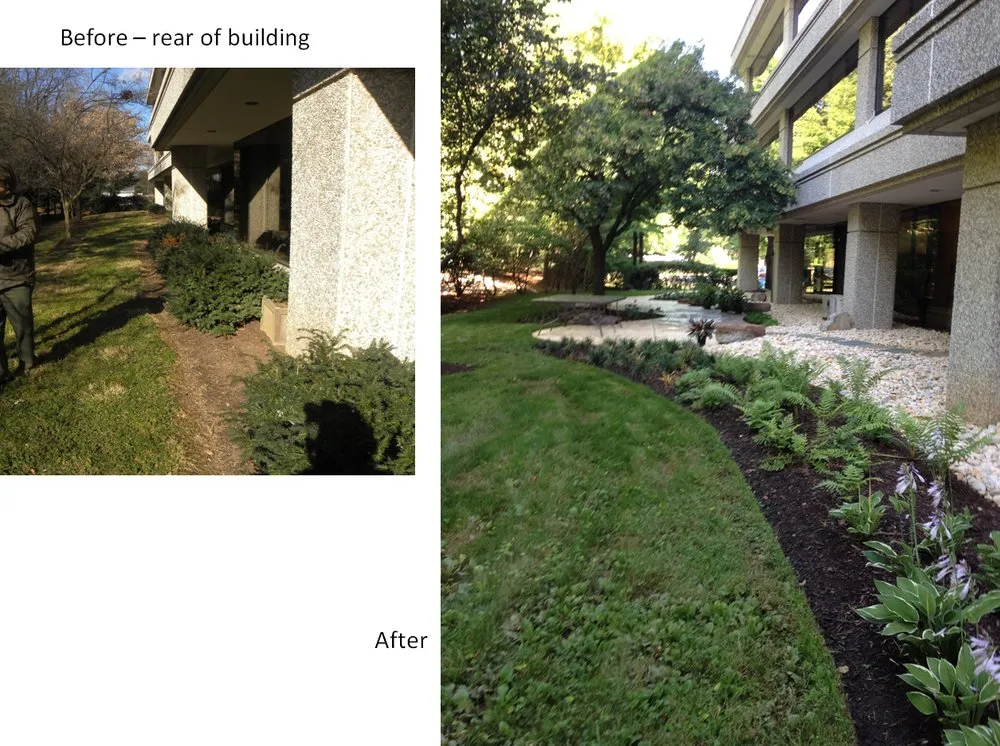 Custom garden landscaping in Bowie, MD by Stormwater Professionals