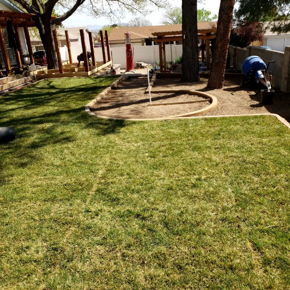 Professional outdoor landscaping near you in Albuquerque, NM by Stout property maintenance landscaping and Handyman Services