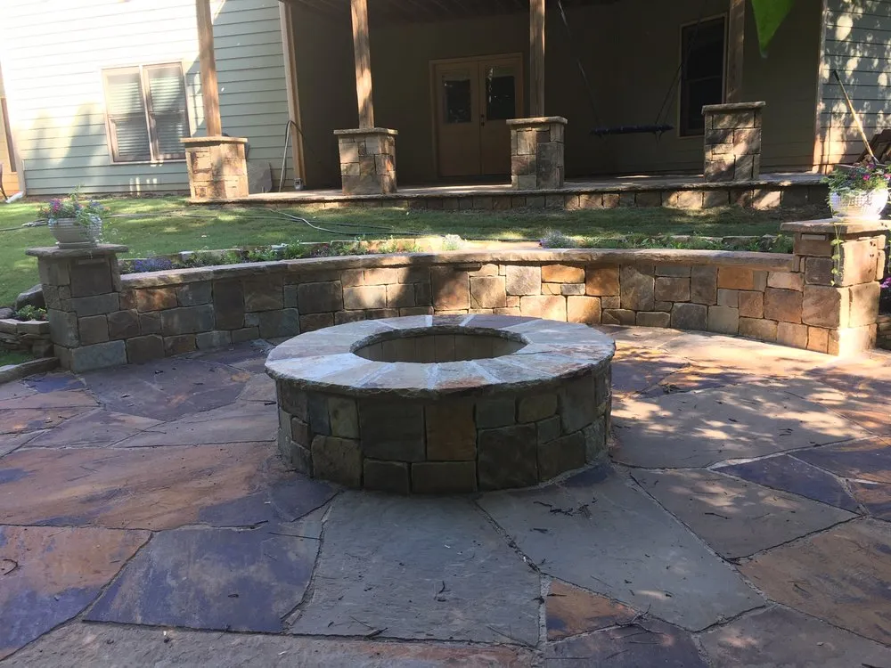 Custom outdoor landscaping in Alpharetta, GA - Stovall Landscape Supply