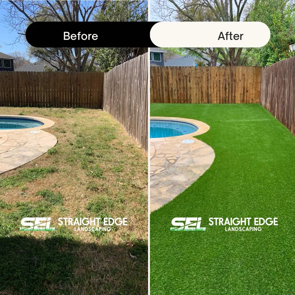 Affordable landscape installation for beautiful yards across Leander, TX - Straight Edge Landscaping