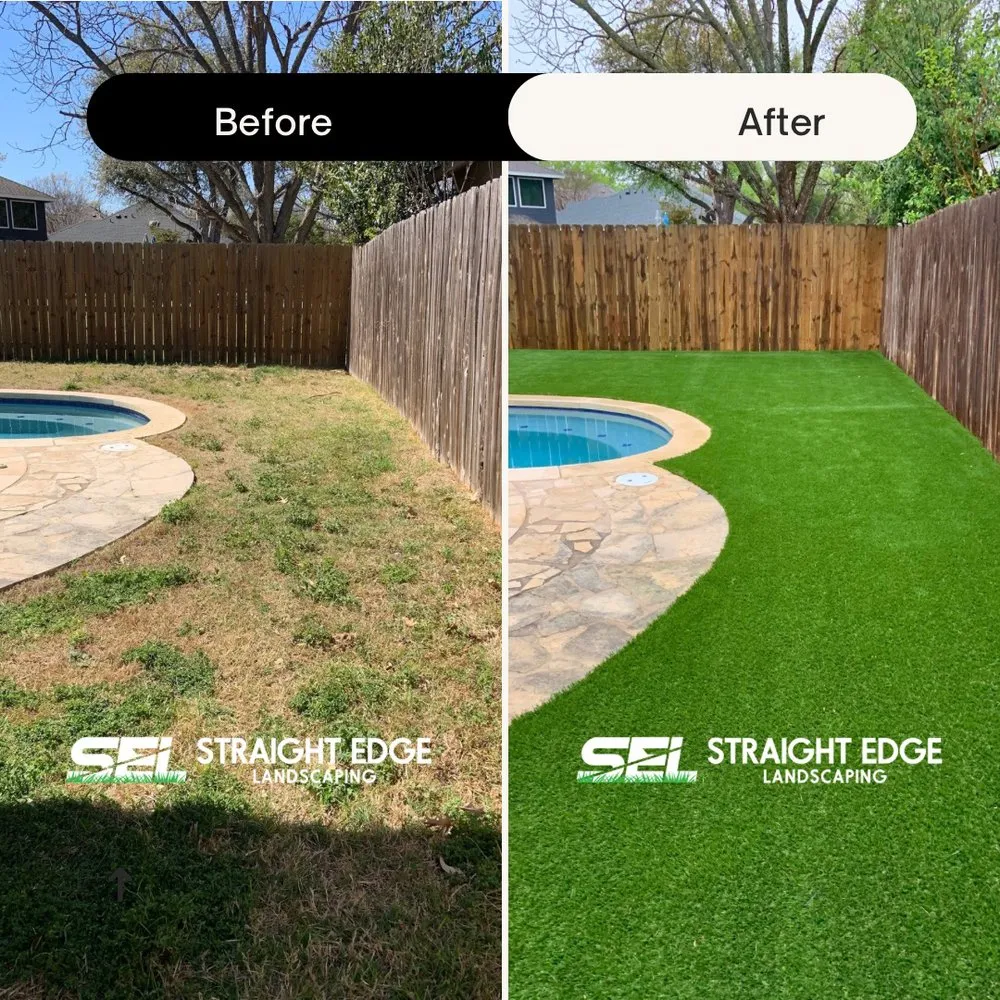 Expert lawn mowing service for beautiful yards in Leander, TX by Straight Edge Landscaping