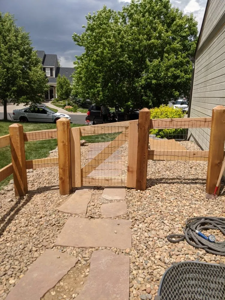 Local outdoor landscaping with custom design in Parker, CO by Straight Fencing