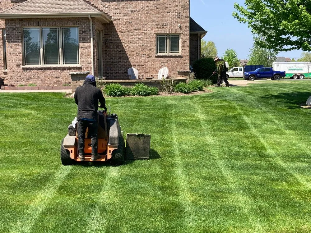 Affordable lawn mowing service for outdoor upgrades in Homer Glen, IL by Straightline Landscaping & Lawn Maintenance