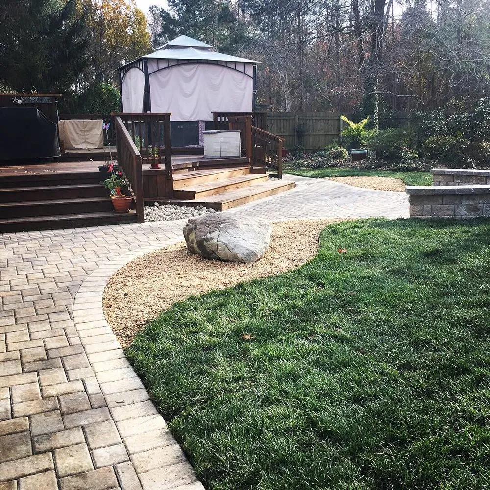 Expert landscape installation for residential properties in Virginia Beach, VA by Strawbridge Lawn & Landscape