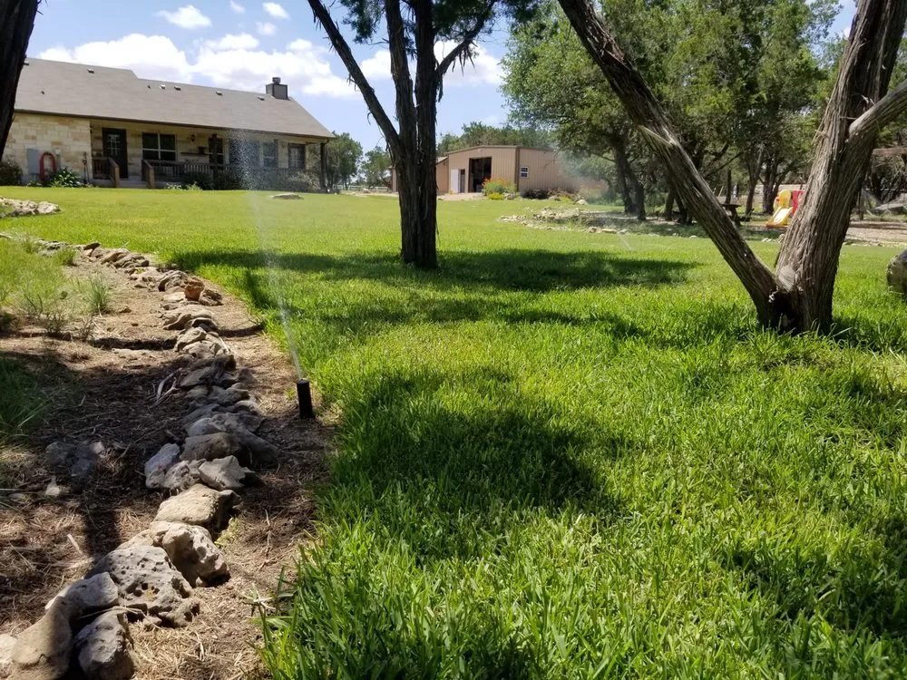 Affordable landscape installation with custom design in Burnet, TX by Streamlined Environmental Services