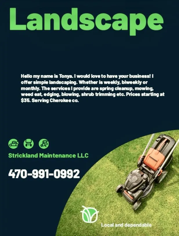 Custom lawn care service in Holly Springs, GA by Strickland Maintenance
