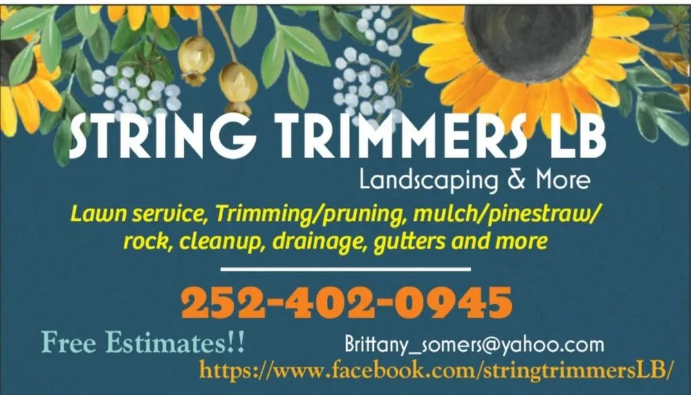 Custom lawn mowing service for outdoor upgrades across New Bern, NC - String Trimmers