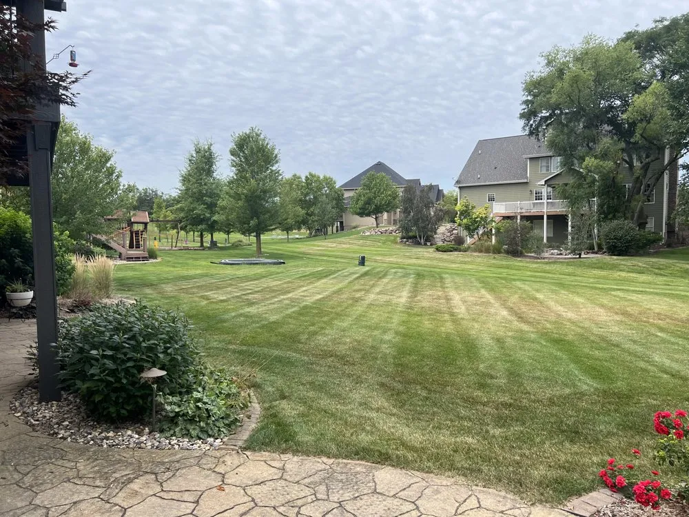 Trusted garden landscaping with custom design in Grimes, IA by Stripez Site Management