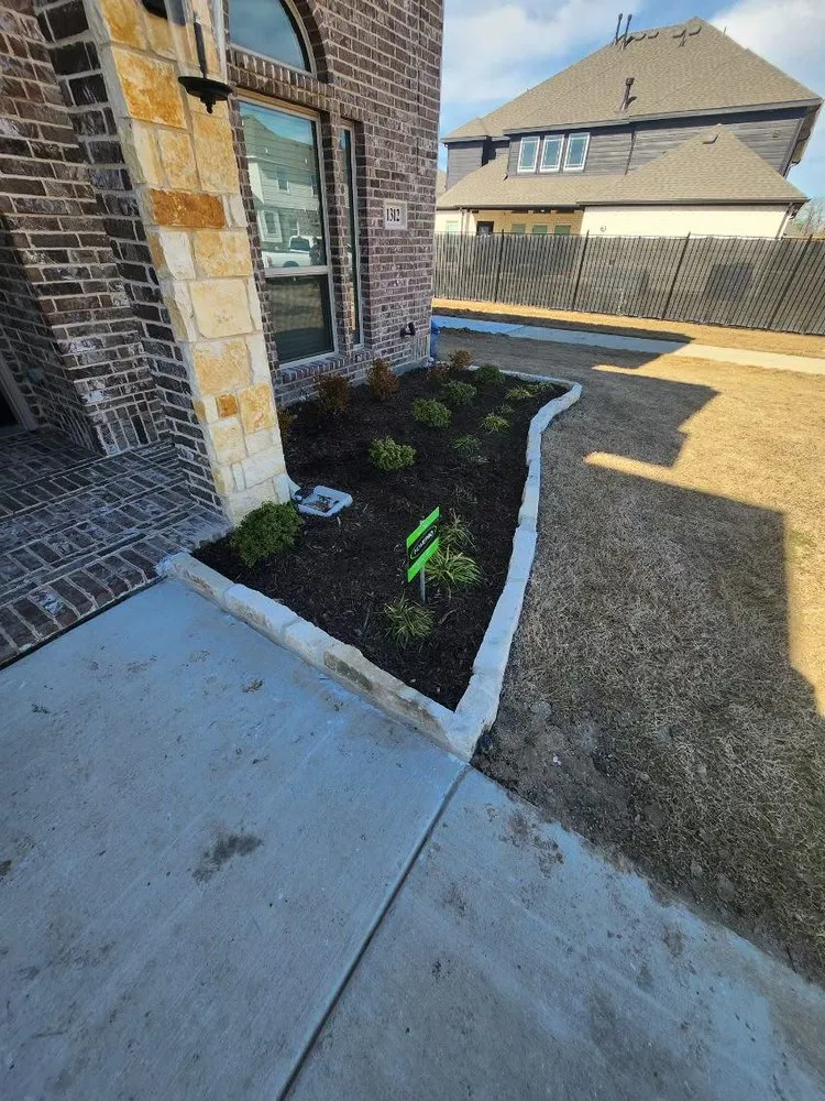 Expert landscape installation in Forney, TX by Strong Roots Landscaping