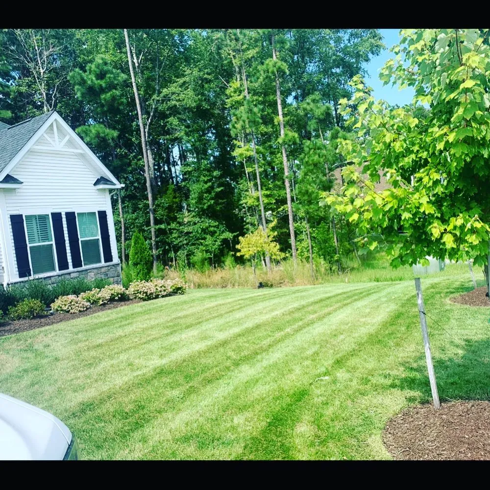 Custom lawn mowing service near you in Chesterfield, VA by StrongScape Lawn Amenities