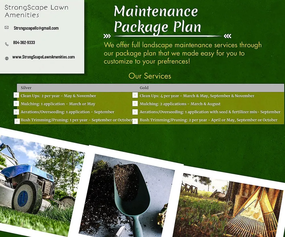 Custom lawn mowing service for homes in Chesterfield, VA by StrongScape Lawn Amenities