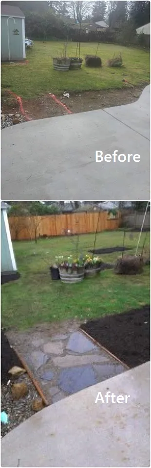Custom garden landscaping for year-round maintenance in Lynnwood, WA by Student Landscapers and Home Maintenance