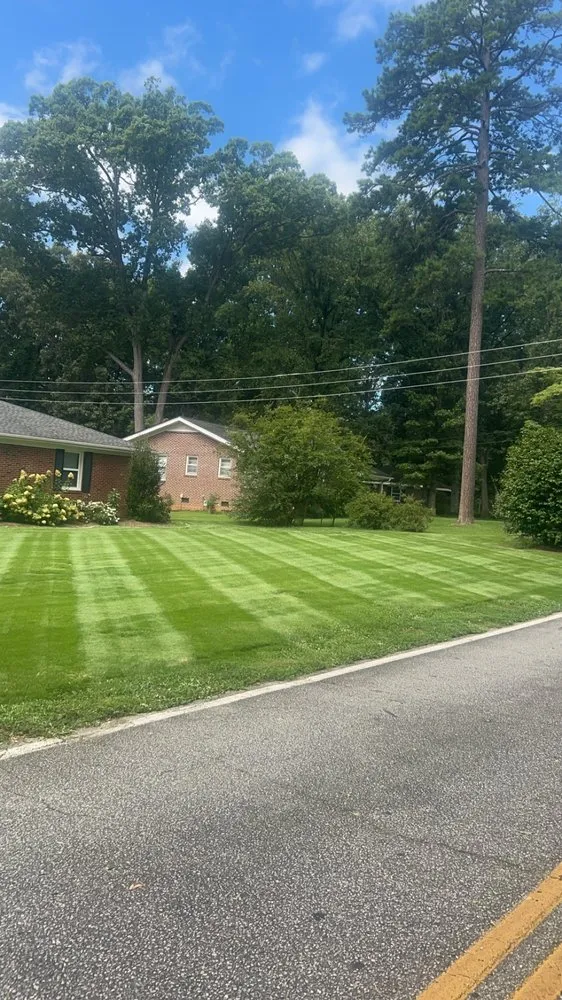 Professional lawn mowing service with custom design in Inman, SC by Stukes Lawn Service