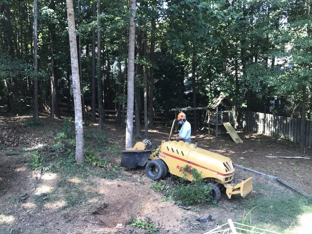 Custom lawn mowing service in Alpharetta, GA by Stump Grinder Company