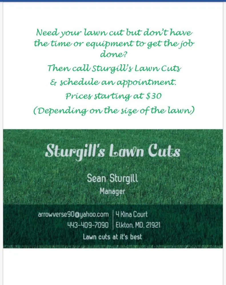 Trusted lawn care service in Elkton, MD - Sturgill's Lawn Cuts