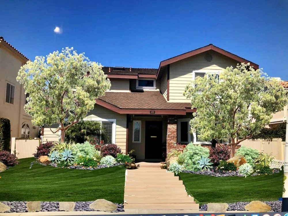 Professional outdoor landscaping for residential properties across Redondo Beach, CA - Succulent Designs by Mary