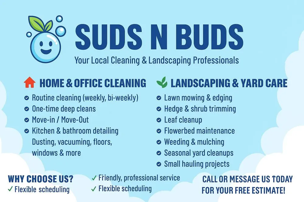 Local outdoor landscaping for beautiful yards in Navasota, TX by Suds N Buds