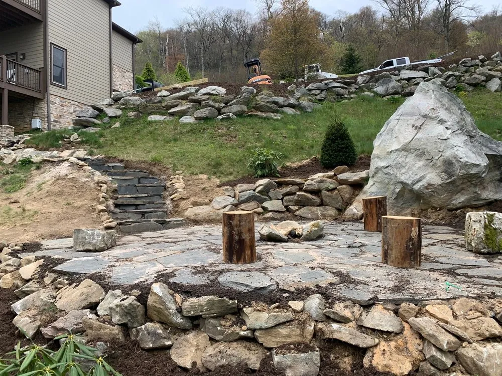 Custom garden landscaping in Newland, NC by Sugar Mountain Nursery