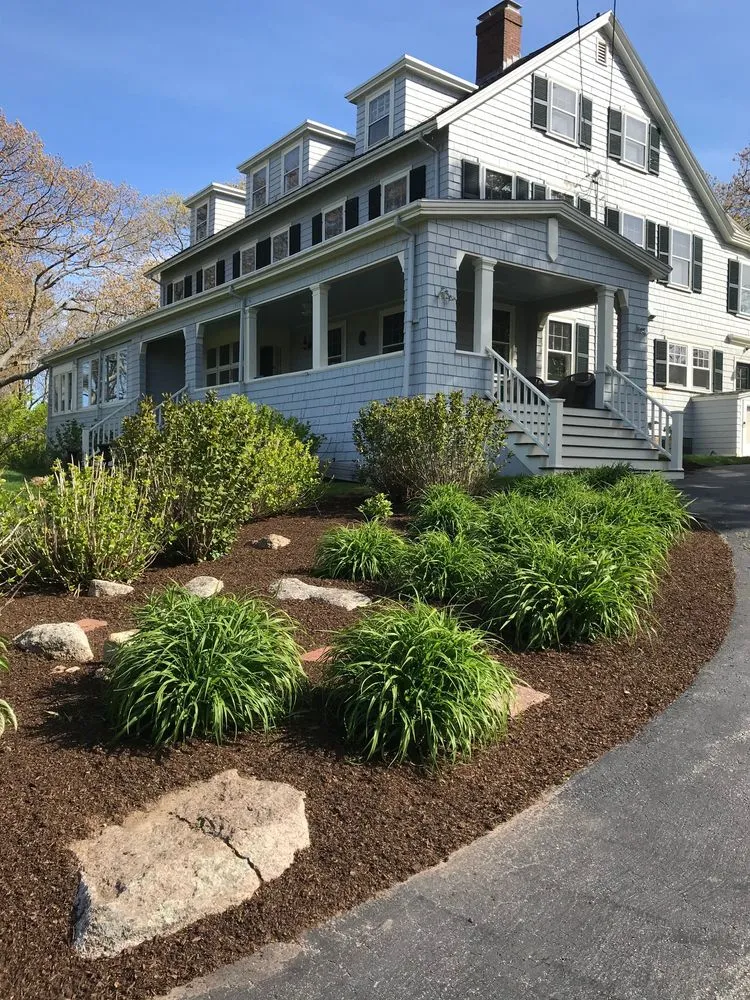 Custom outdoor landscaping in Essex, MA by Sullivan Landscape & Stone