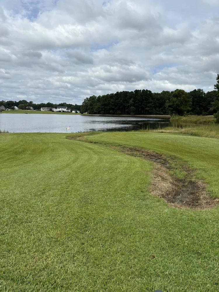 Custom landscape installation in Coats, NC by Sullivan Lawn Services