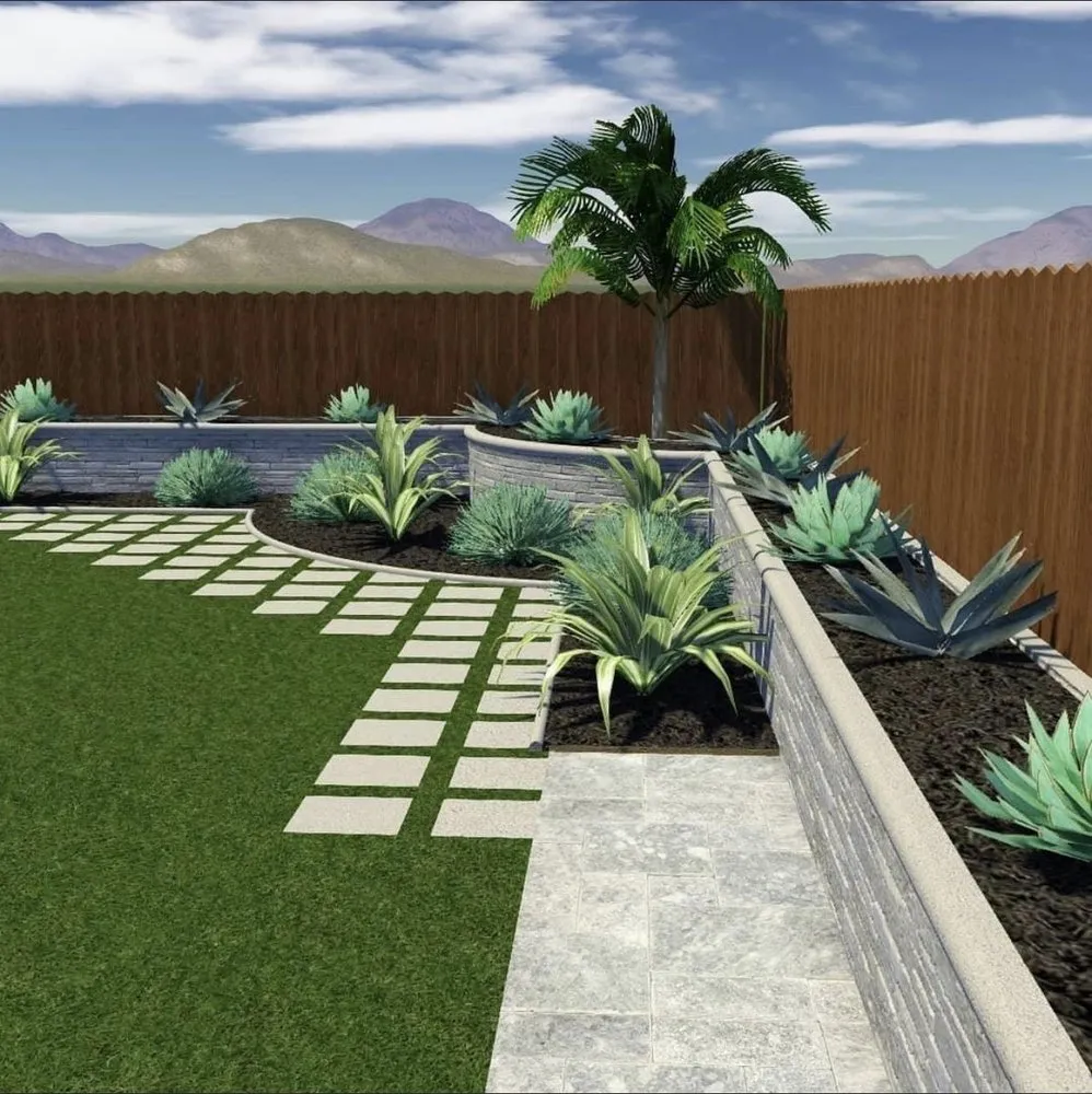 Professional outdoor landscaping for homes in Bakersfield, CA by Sultans Landscaping