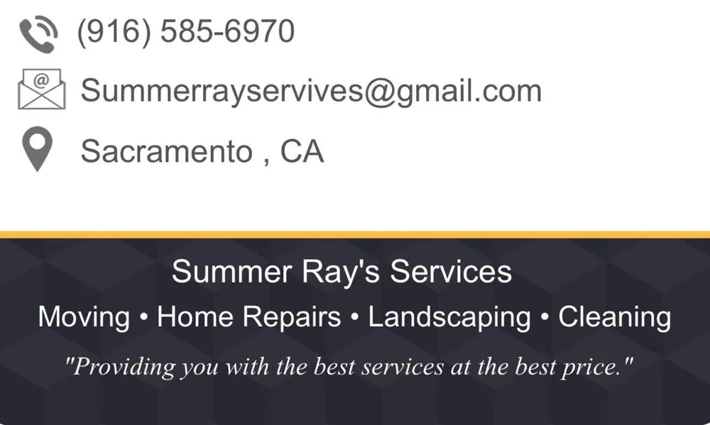 Trusted yard cleanup service in Sacramento, CA - Summer Ray's Services