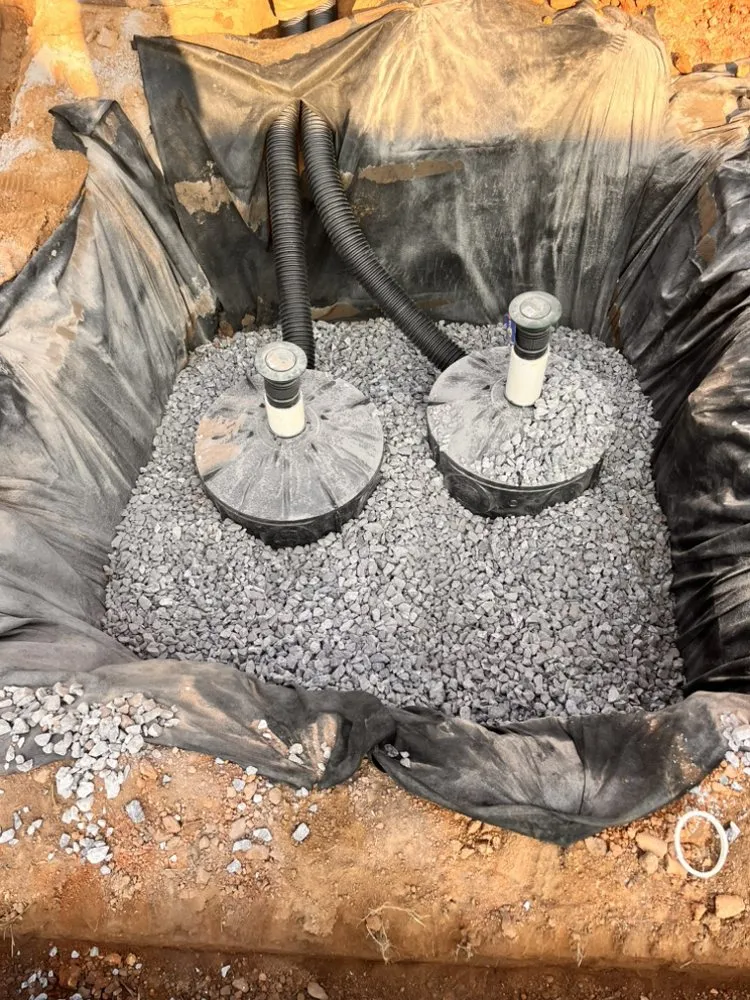 Custom landscape installation in Taylors, SC by Summer view Landscaping