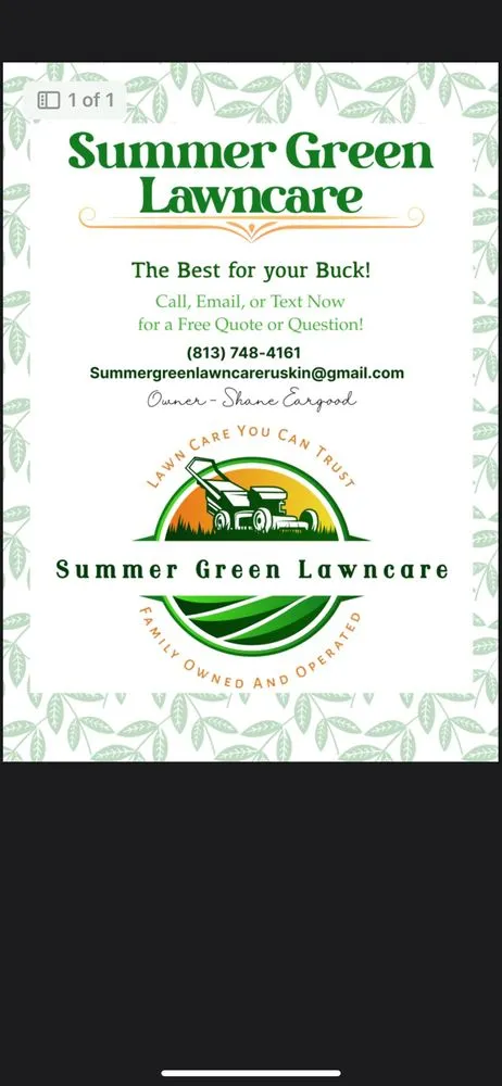 Reliable yard maintenance in Ruskin, FL by Summergreen Lawncare