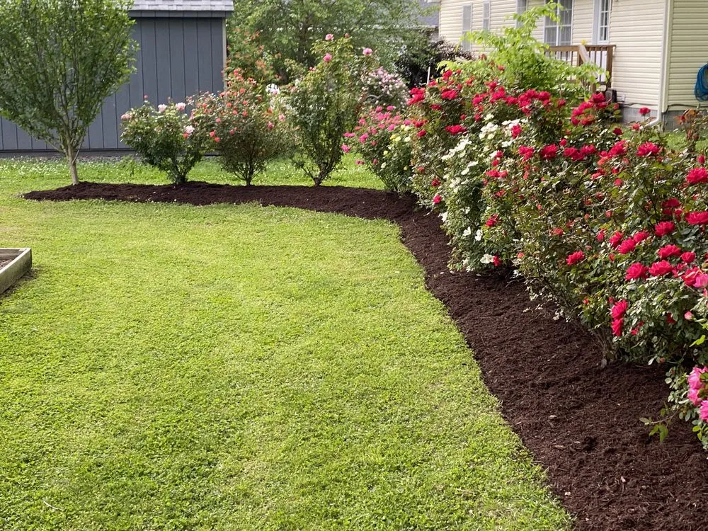 Custom landscape installation in Denton, MD by Summertime Lawn Care