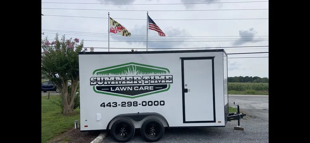 Professional yard cleanup service for residential properties in Denton, MD by Summertime Lawn Care