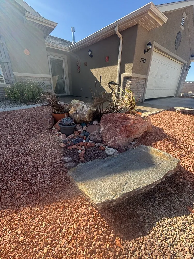 Reliable outdoor landscaping with custom design in St. George, UT by Summit Contracting