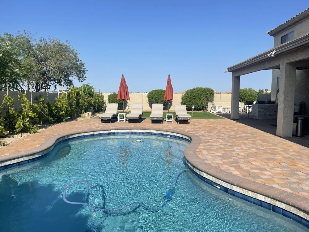 Professional yard maintenance with custom design in Mesa, AZ by Summit Landscape Group