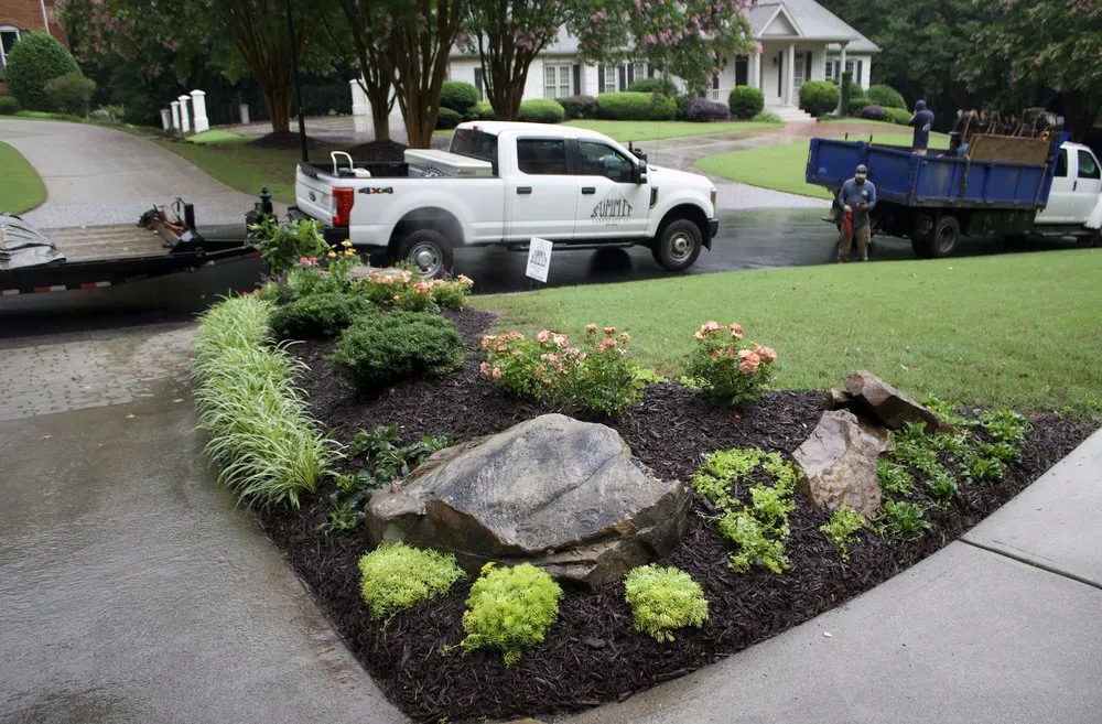 Affordable lawn mowing service for year-round maintenance across Atlanta, GA - Summit Landscaping Co