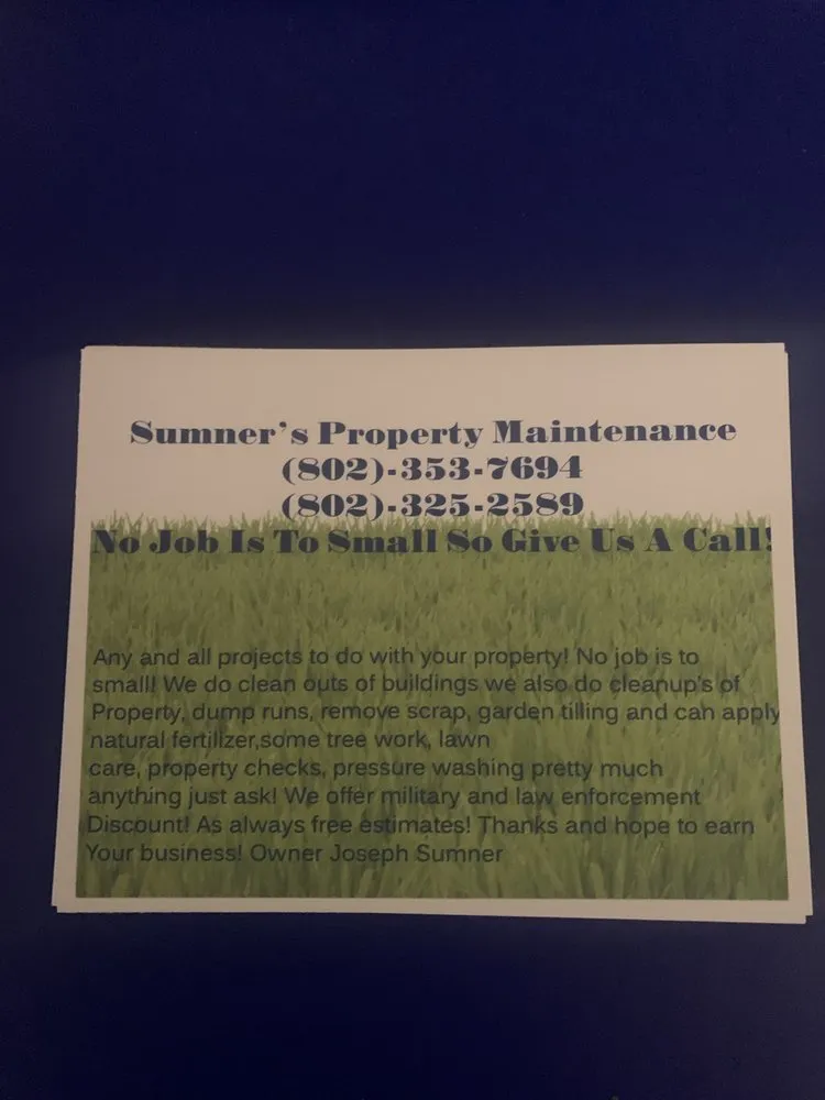Top-rated garden landscaping experts serving Pawlet, VT - Sumner’s Property Maintenance