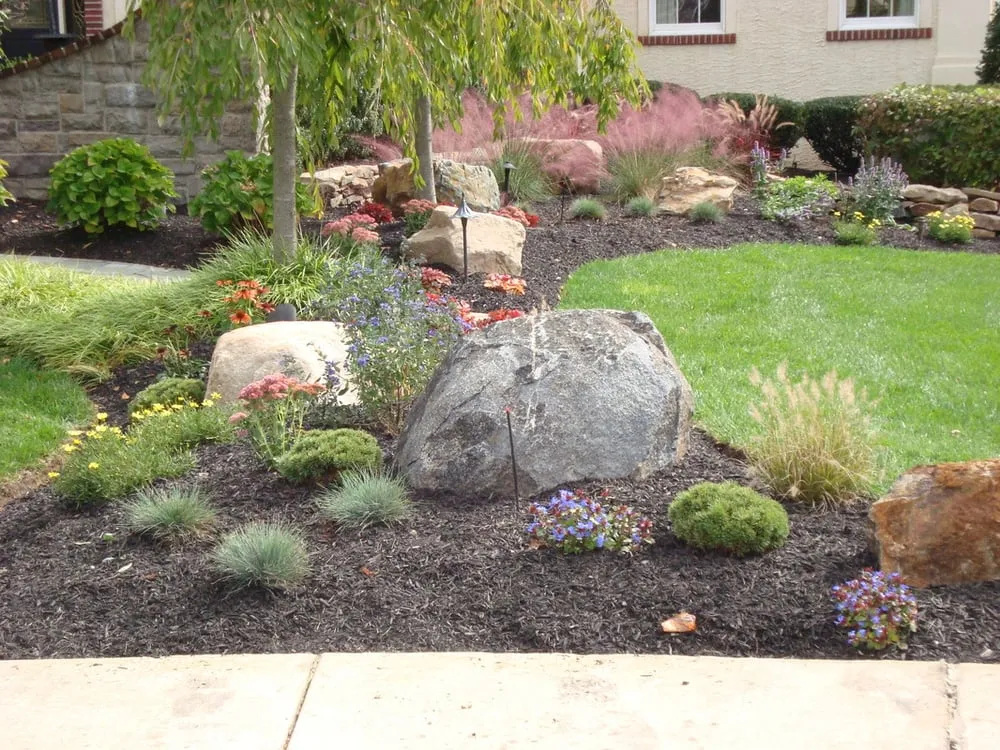 Custom garden landscaping with custom design in Earleville, MD by Sun Lawn Tree & Shrub