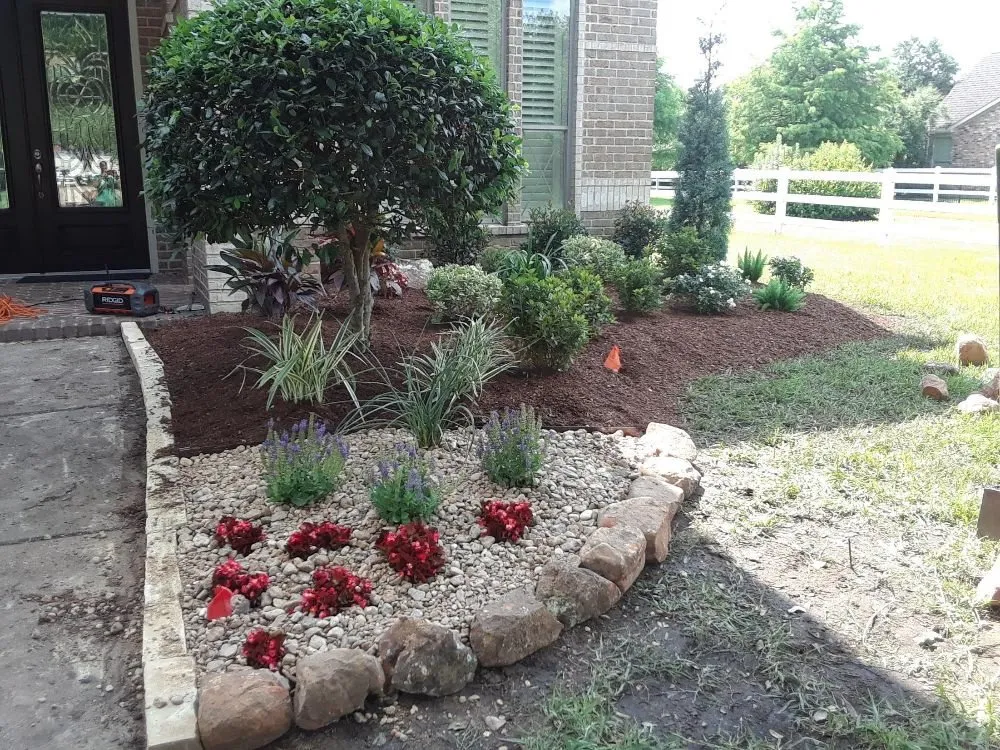 Custom landscape installation for homes across Houston, TX - Sun Rise Above Landscapes