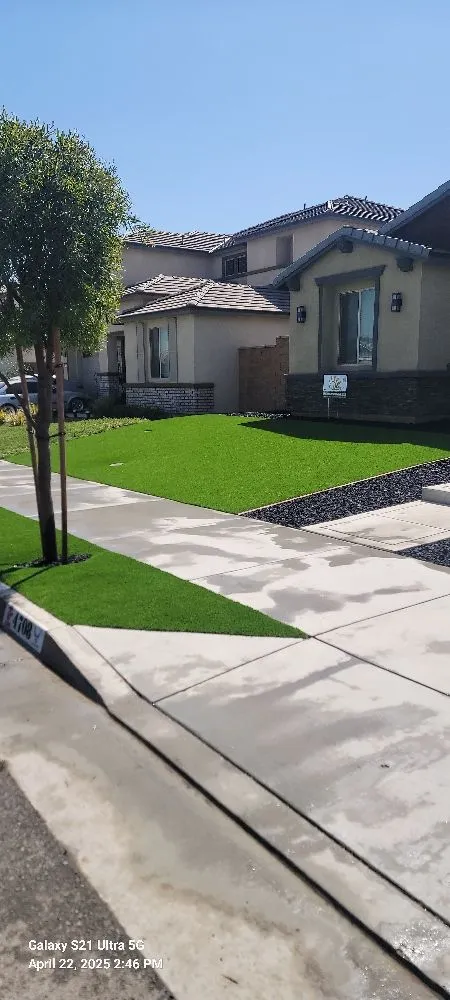 Local landscape installation in Perris, CA - SunCity Synthetic Turf