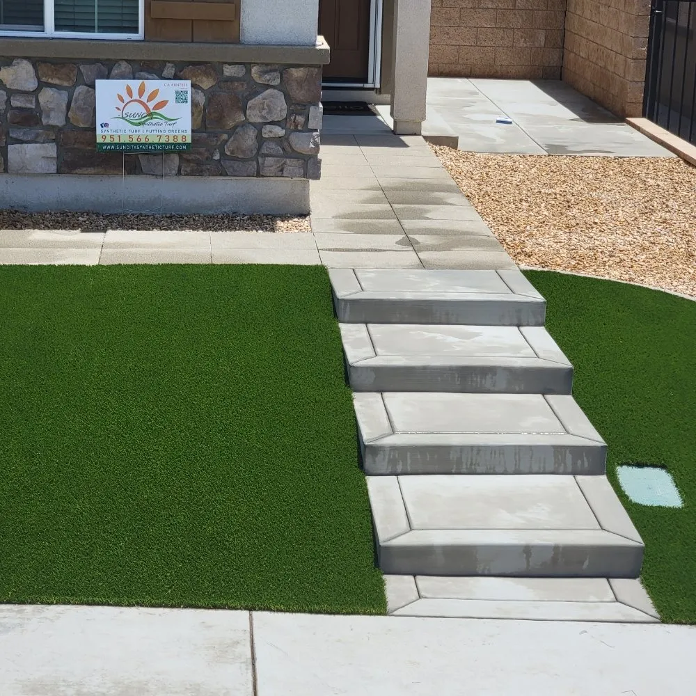 Custom outdoor landscaping in Perris, CA - SunCity Synthetic Turf