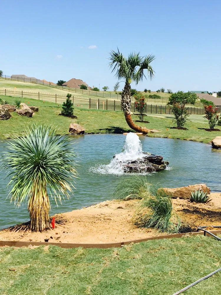 Custom landscape installation for homes in Weatherford, TX by Suncrop LP