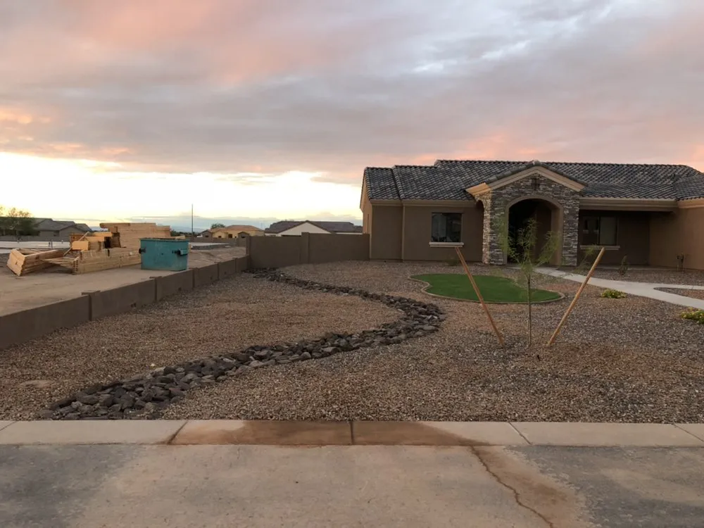 Professional garden landscaping for residential properties in Gilbert, AZ by Sundial Landscaping Solutions