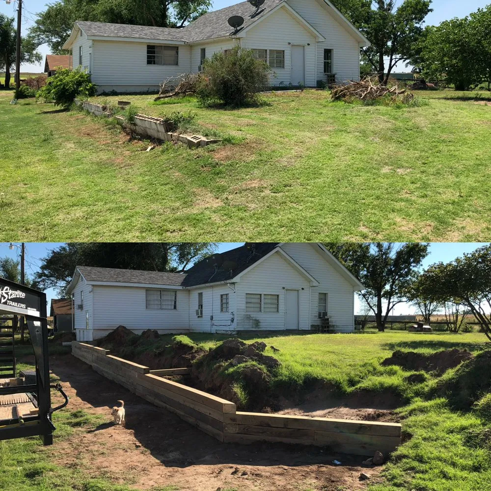Professional outdoor landscaping in Woodward, OK by Sunflower Landscape