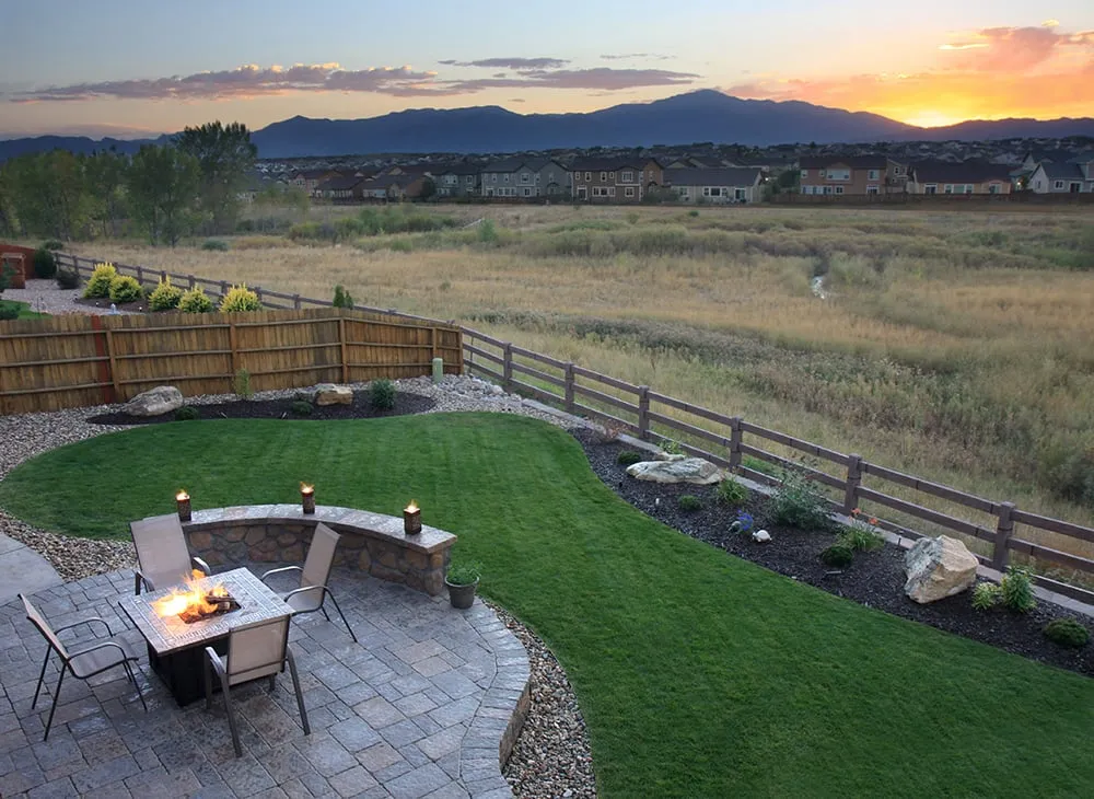 Custom residential landscaping in Colorado Springs, CO by Sunflower Landscapes
