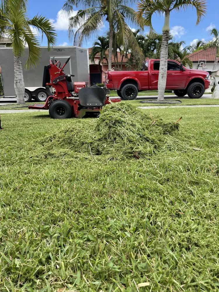 Custom landscape installation in Princeton, FL by Sunkissed Lawn Care Services