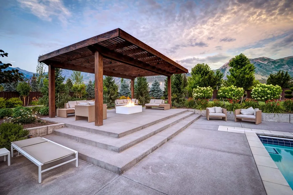 Professional outdoor landscaping in Bluffdale, UT by Sunline Landscapes