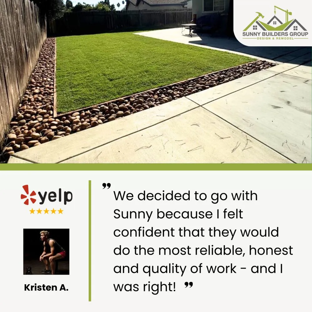 Custom yard cleanup service for outdoor upgrades in San Diego, CA by Sunny Builders Group