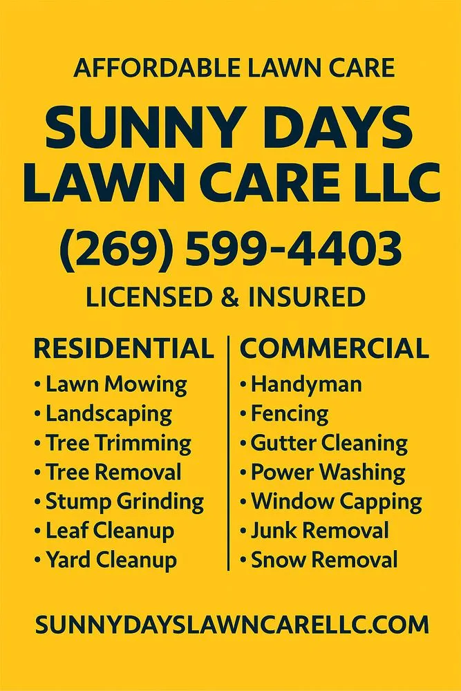 Affordable landscape installation near you across Battle Creek, MI - Sunny Days Lawn Care