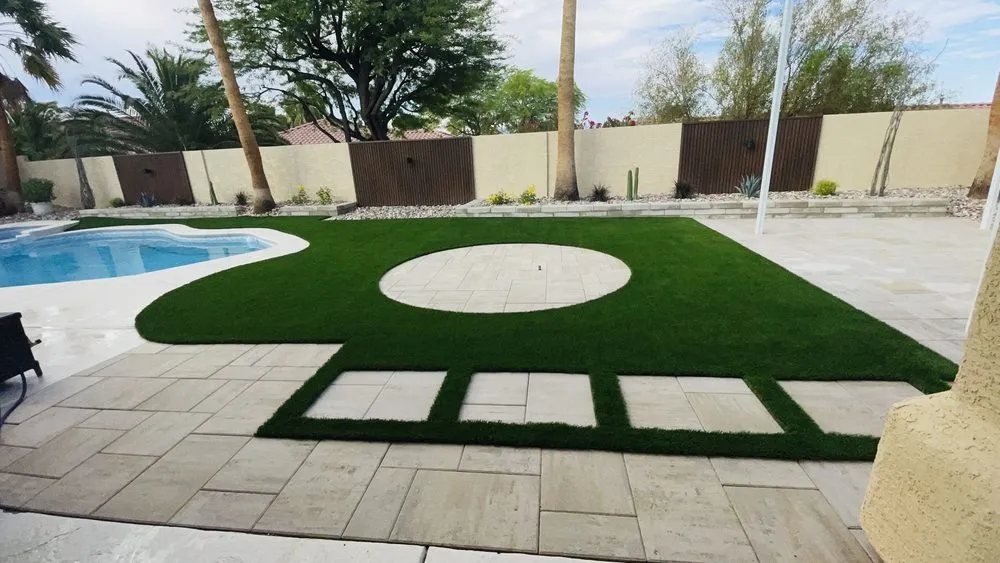 Professional outdoor landscaping in Las Vegas, NV by Sunny Landscaping & Pavers Design