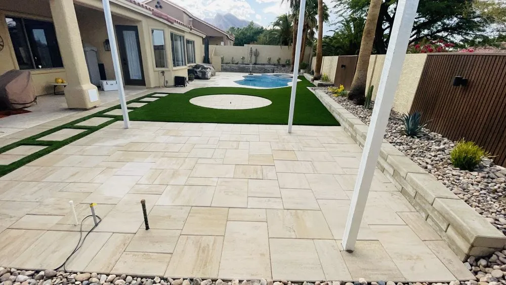 Top-rated yard cleanup service for outdoor upgrades in Las Vegas, NV by Sunny Landscaping & Pavers Design