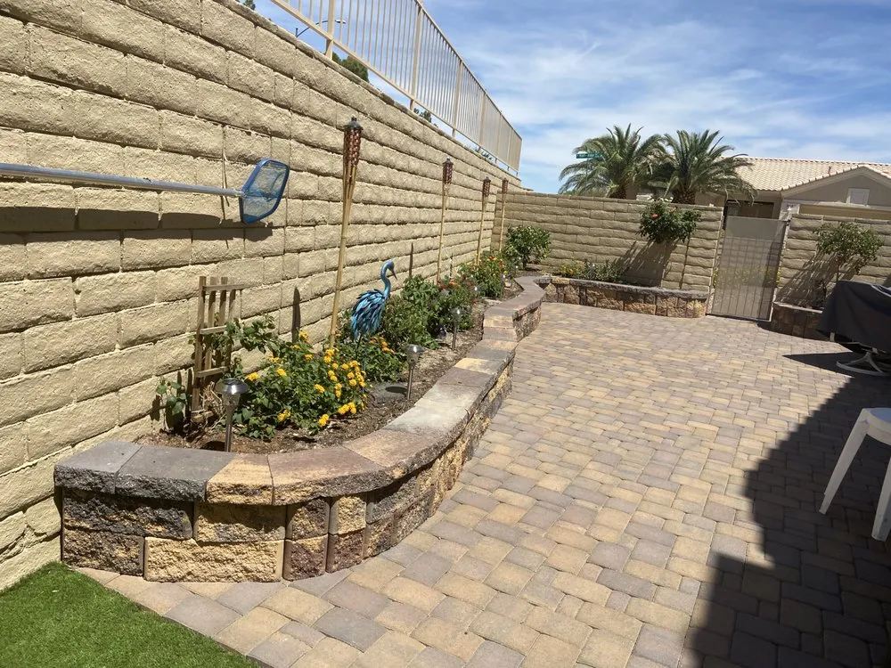 Custom landscape installation for homes across Las Vegas, NV - Sunny Landscaping & Pavers Design